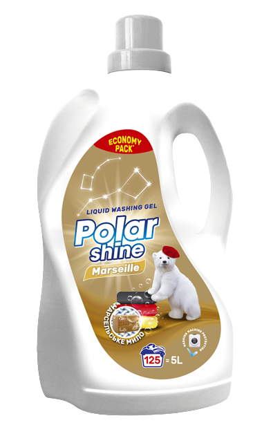 Гель для прання POLAR SHINE Marseille універсальний, 5 л.